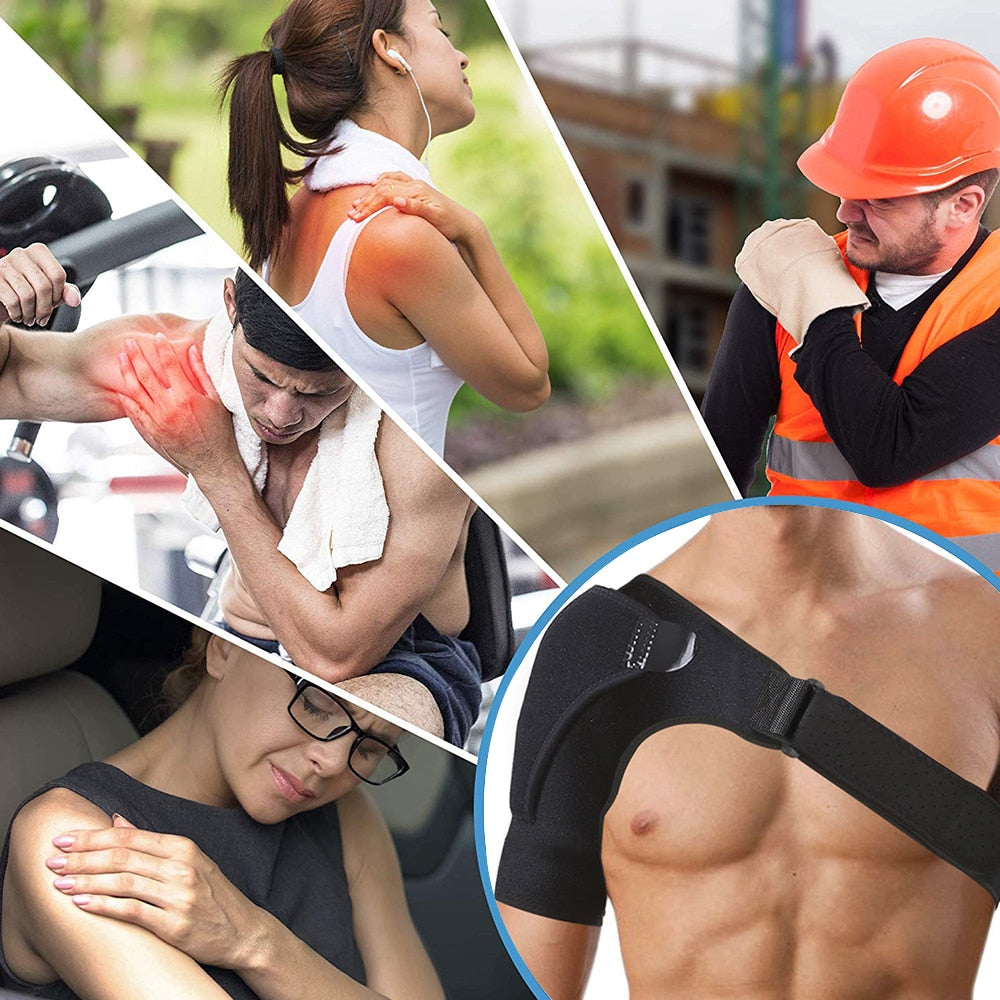 Adjustable Left/Right Shoulder Support, Shoulder Strap Guard Strap Wrap Belt - Hollasoftshop
