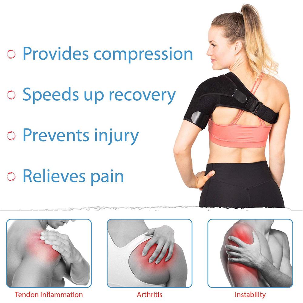 Adjustable Left/Right Shoulder Support, Shoulder Strap Guard Strap Wrap Belt - Hollasoftshop