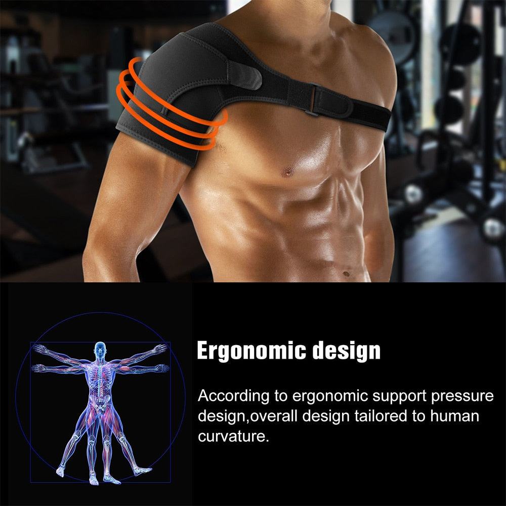 Adjustable Left/Right Shoulder Support, Shoulder Strap Guard Strap Wrap Belt - Hollasoftshop