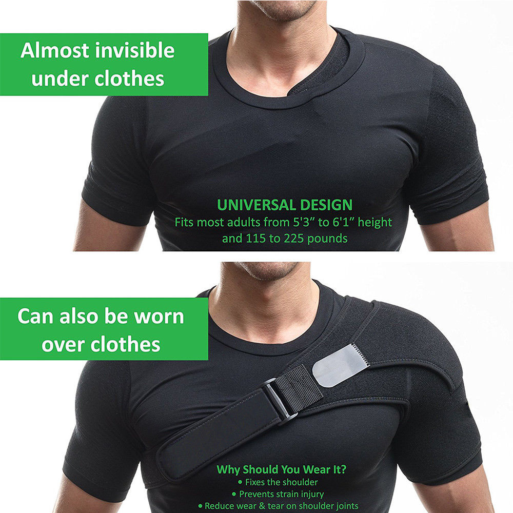 Adjustable Left/Right Shoulder Support, Shoulder Strap Guard Strap Wrap Belt - Hollasoftshop