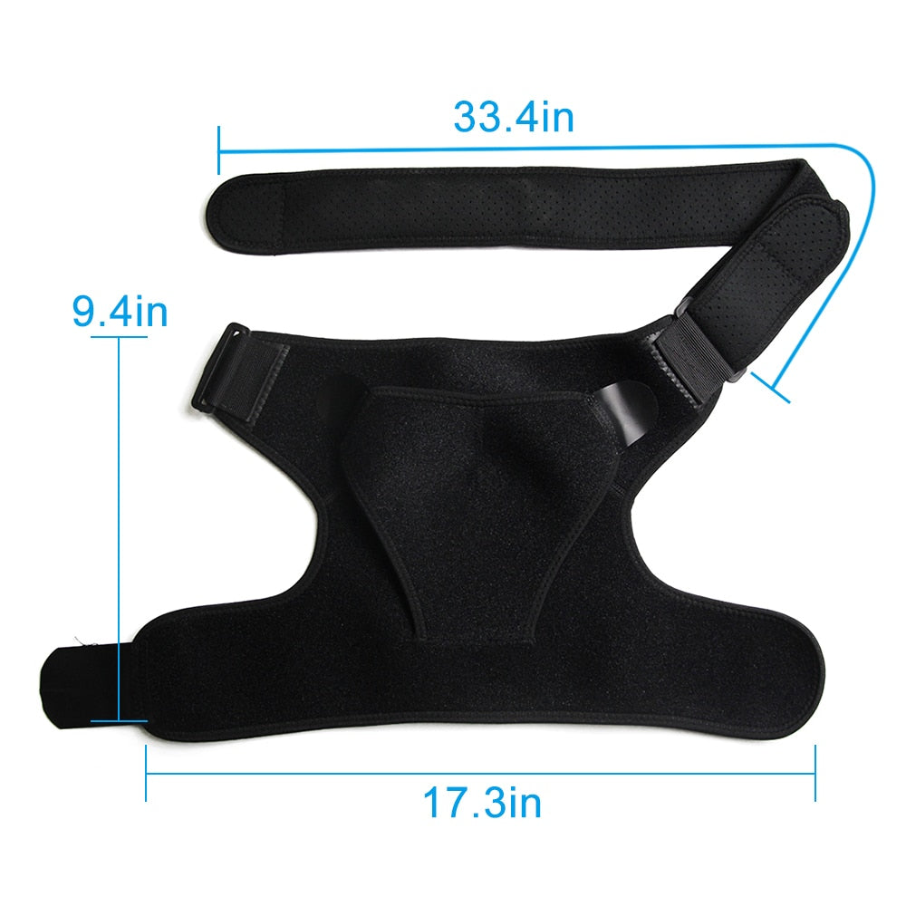 Adjustable Left/Right Shoulder Support, Shoulder Strap Guard Strap Wrap Belt - Hollasoftshop
