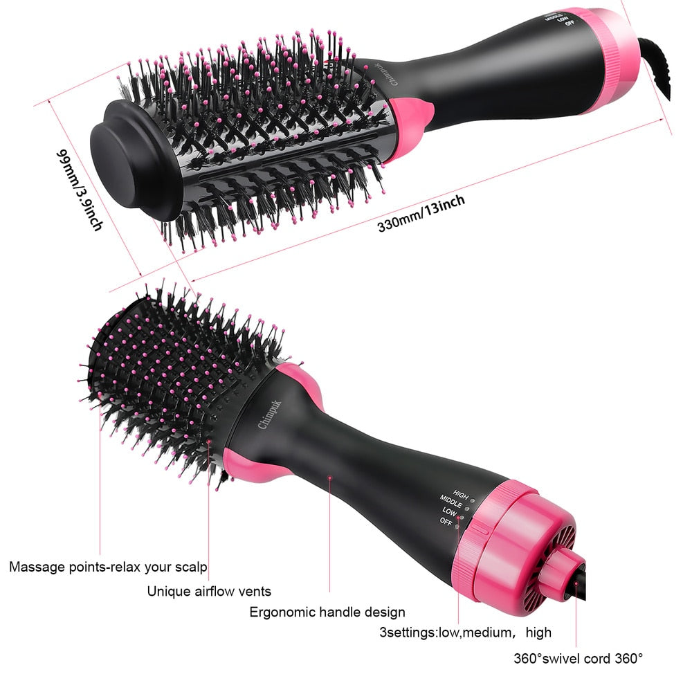 Hair Dryer Hot Air Brush Styler and Volumizer - Hollasoftshop