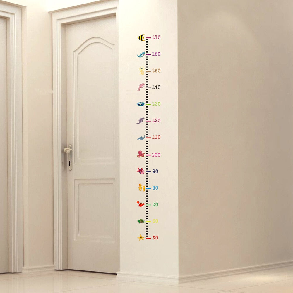 Child Growth Height Ruler Wall Sticker For Kids - Hollasoftshop