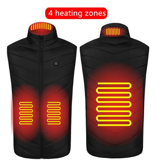 Heated USB Charging Vest - Washable Electric Winter Wear - Hollasoftshop