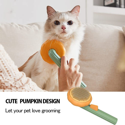 Pet Pumpkin Self-Cleaning Slicker Brush - Hollasoftshop