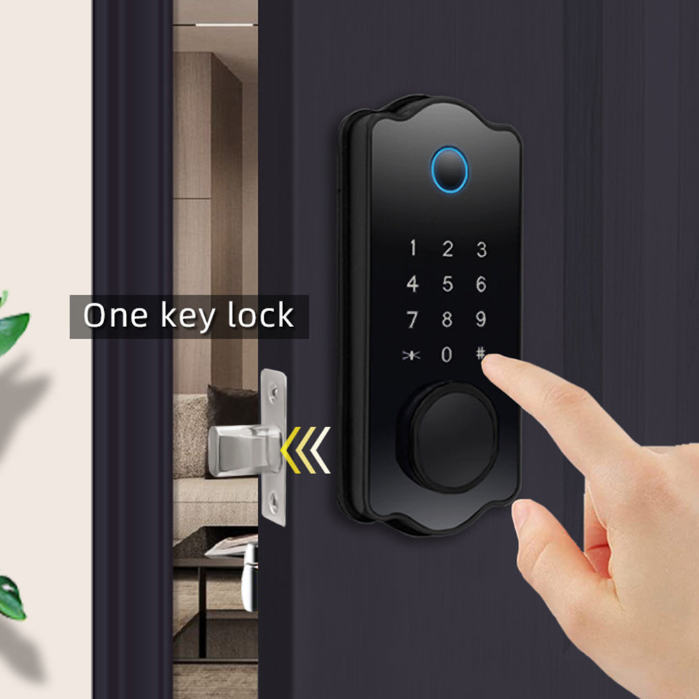 5-in-1 Smart Water-Resistant Door Lock with Auto Lock - Hollasoftshop