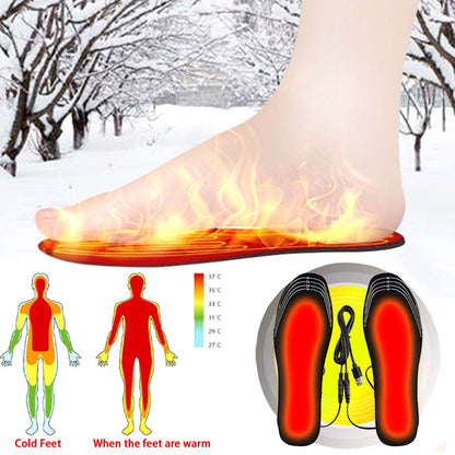 USB Heated Shoe Insoles - Cut-to-Fit Winter Warmth - Hollasoftshop