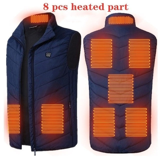 Heated USB Charging Vest - Washable Electric Winter Wear - Hollasoftshop