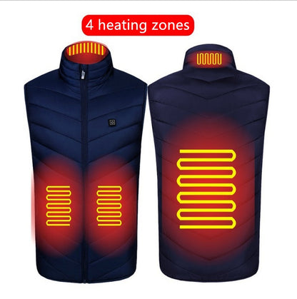 Heated USB Charging Vest - Washable Electric Winter Wear - Hollasoftshop