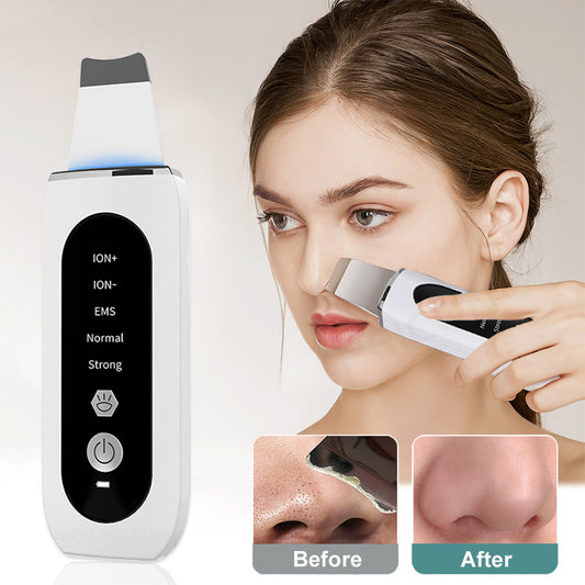 Ultrasonic Skin Scrubber 5 Modes EMS Blackhead - Hollasoftshop