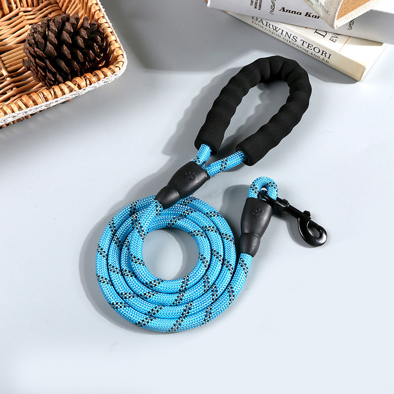 Reflective Nylon Round Rope Dog Leash 