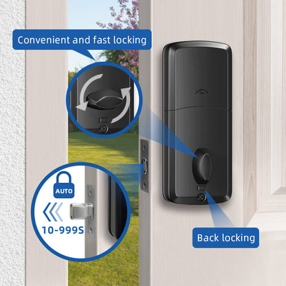 5-in-1 Smart Water-Resistant Door Lock with Auto Lock - Hollasoftshop