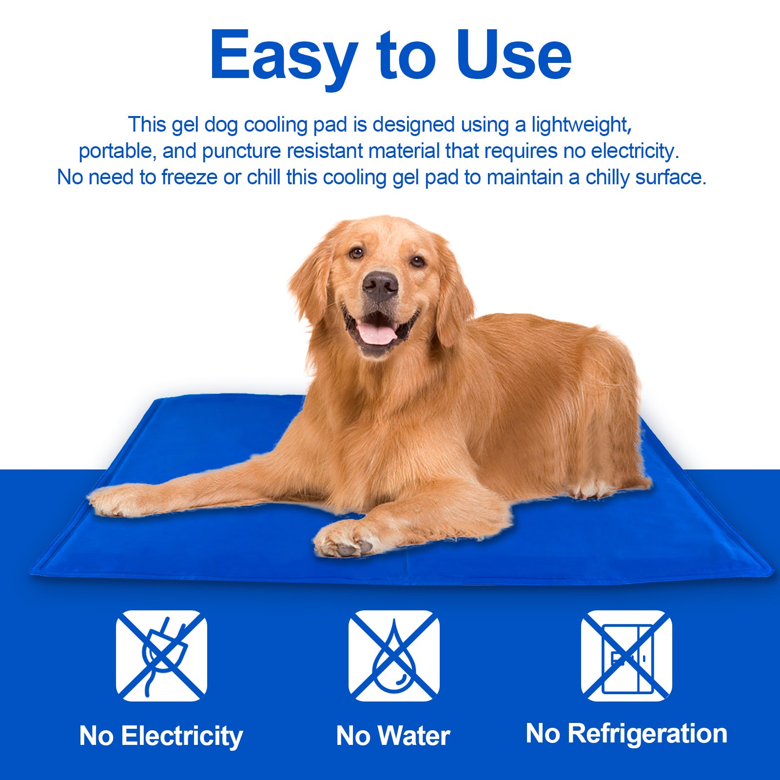 Pressure-Activated Dog Cooling Mat - Hollasoftshop