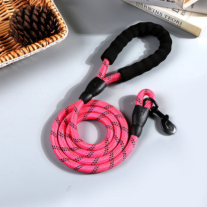 Reflective Nylon Round Rope Dog Leash - Hollasoftshop