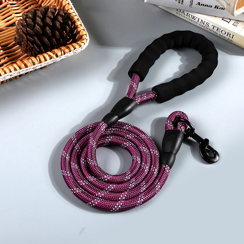 Reflective Nylon Round Rope Dog Leash - Hollasoftshop