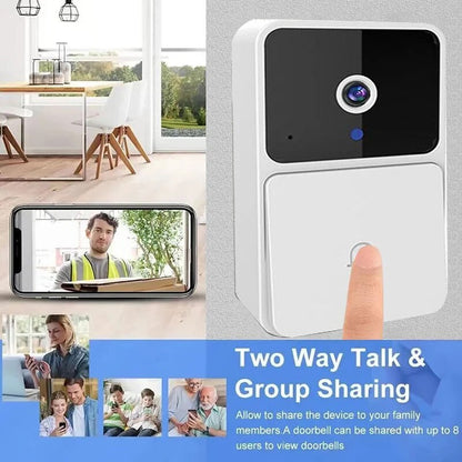 Smart WiFi Video Doorbell with Night Vision - Hollasoftshop