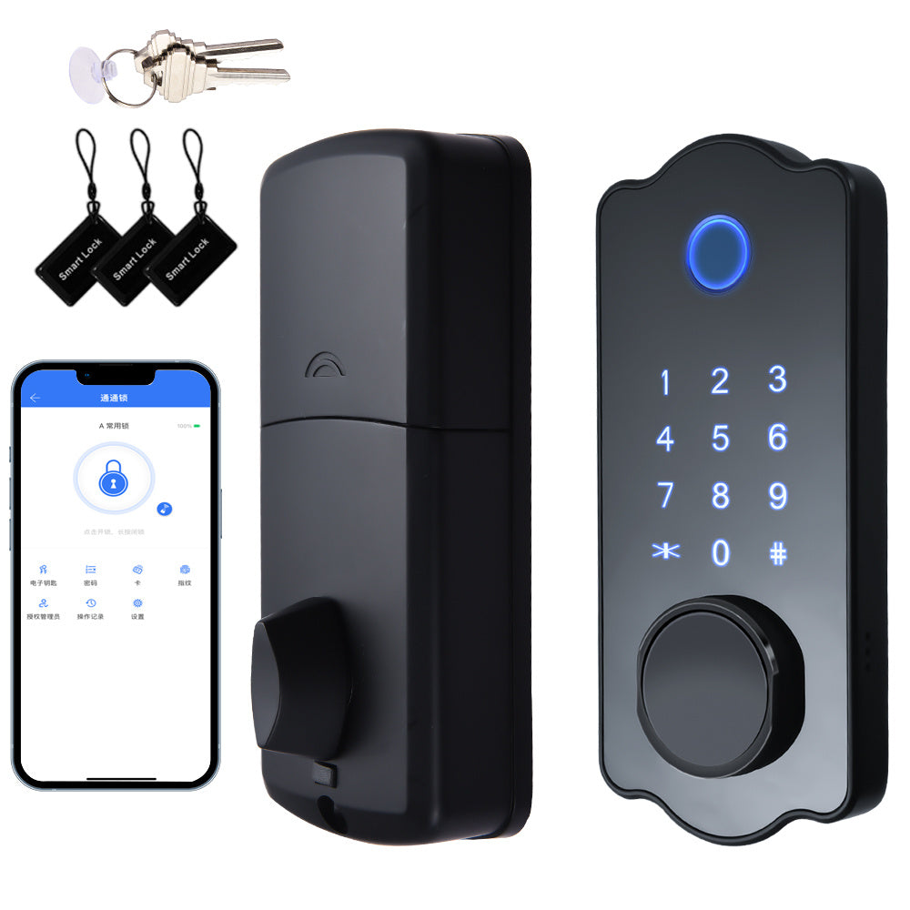 5-in-1 Smart Water-Resistant Door Lock with Auto Lock - Hollasoftshop