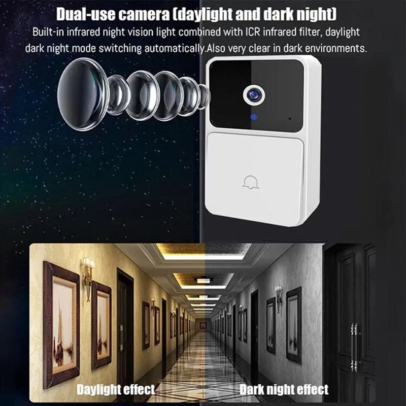 Smart WiFi Video Doorbell with Night Vision - Hollasoftshop