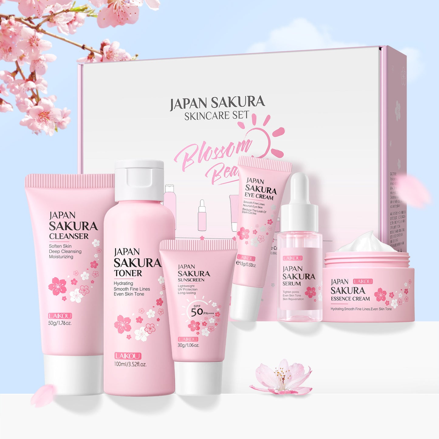 Cherry Blossom Skin Care Set - Hollasoftshop