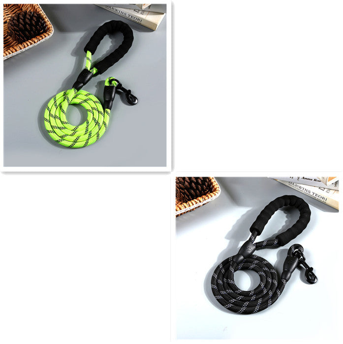 Reflective Nylon Round Rope Dog Leash - Hollasoftshop