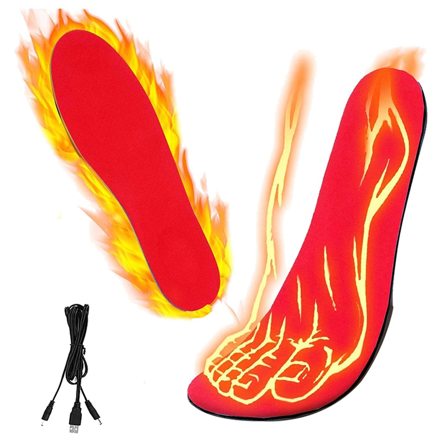 USB Heated Shoe Insoles - Cut-to-Fit Winter Warmth - Hollasoftshop