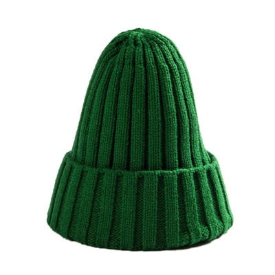 Unisex Cotton Blends Solid Warm Soft HIP HOP Knitted Hats - Hollasoftshop