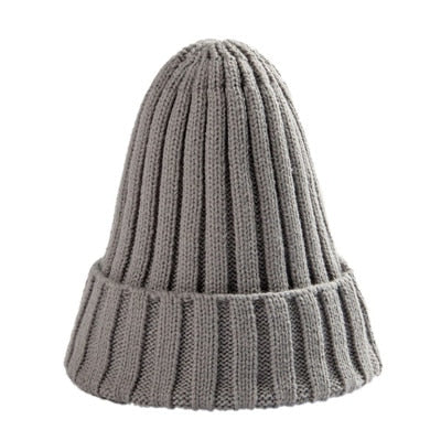 Unisex Cotton Blends Solid Warm Soft HIP HOP Knitted Hats - Hollasoftshop