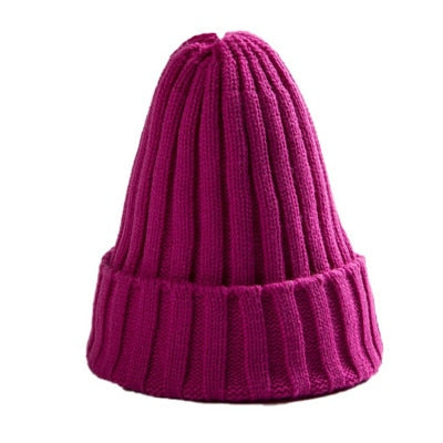 Unisex Cotton Blends Solid Warm Soft HIP HOP Knitted Hats - Hollasoftshop