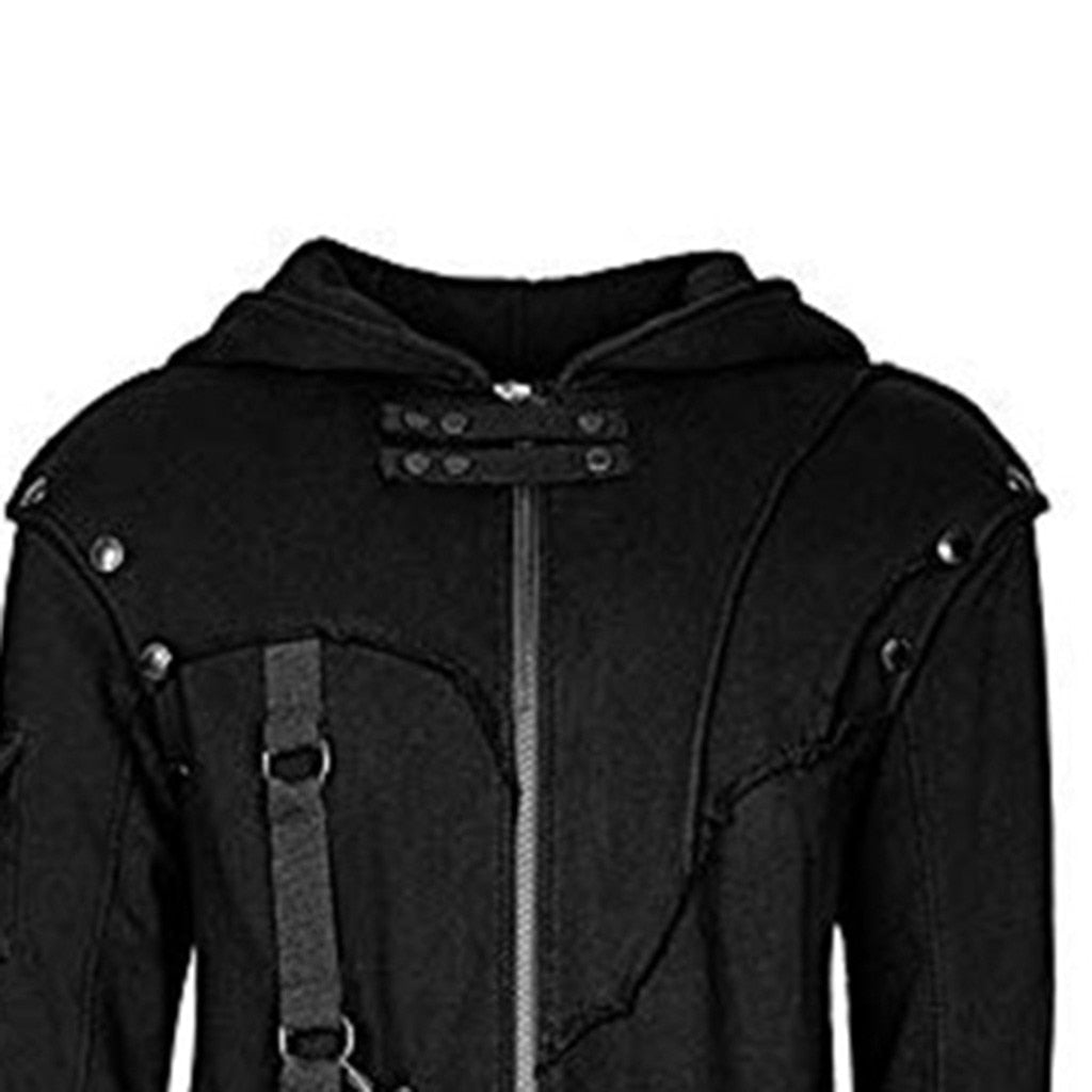 Men's Retro Steam Punk Gothic Windbreaker Coat Cape - Hollasoftshop