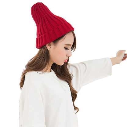 Unisex Cotton Blends Solid Warm Soft HIP HOP Knitted Hats - Hollasoftshop