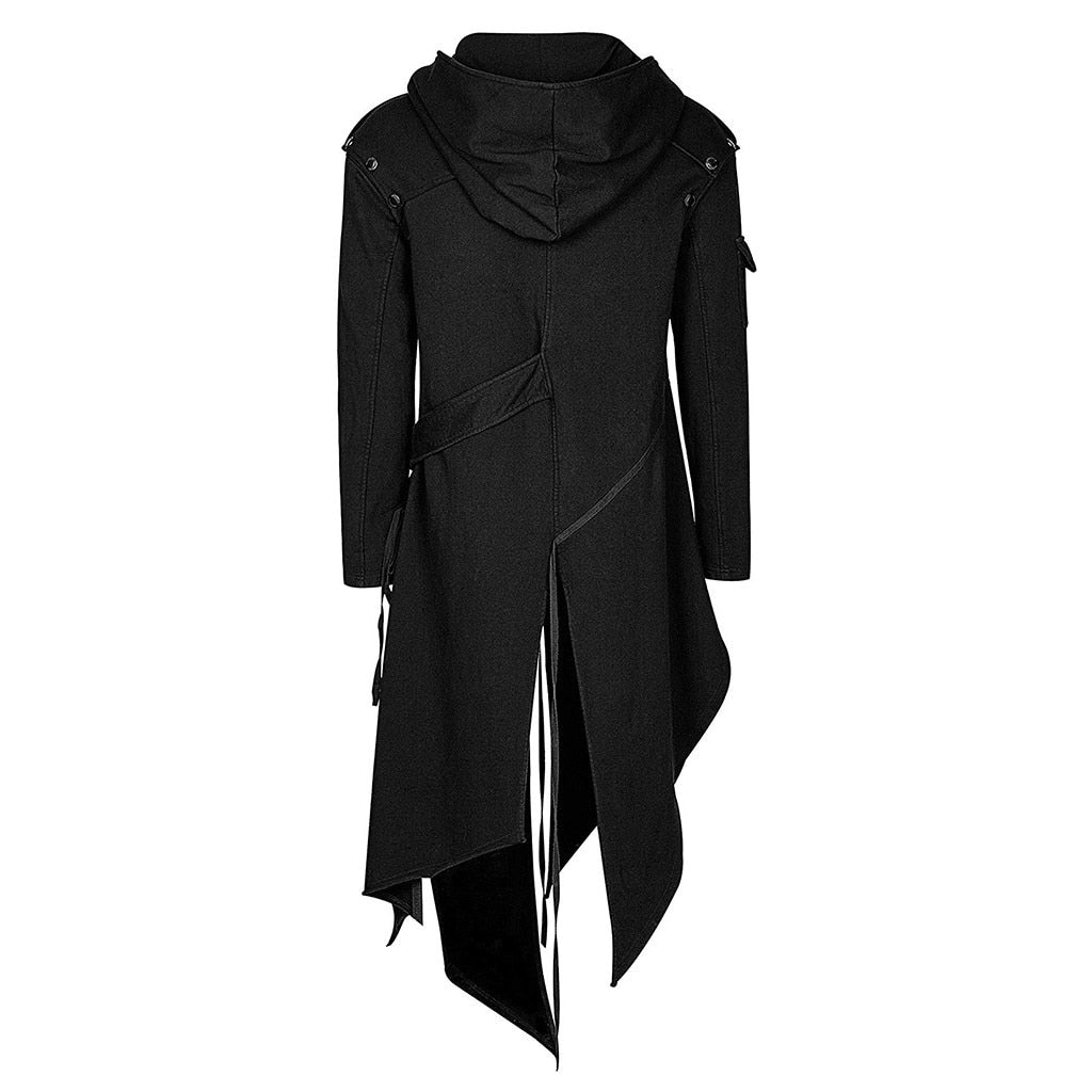 Men's Retro Steam Punk Gothic Windbreaker Coat Cape - Hollasoftshop