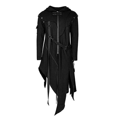 Men's Retro Steam Punk Gothic Windbreaker Coat Cape - Hollasoftshop