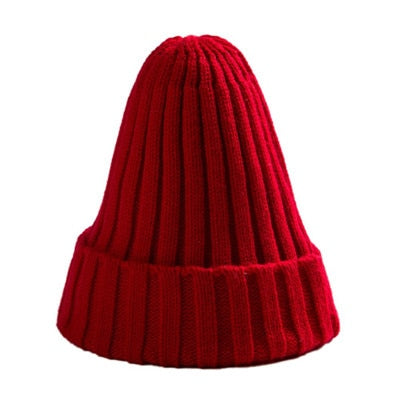 Unisex Cotton Blends Solid Warm Soft HIP HOP Knitted Hats - Hollasoftshop