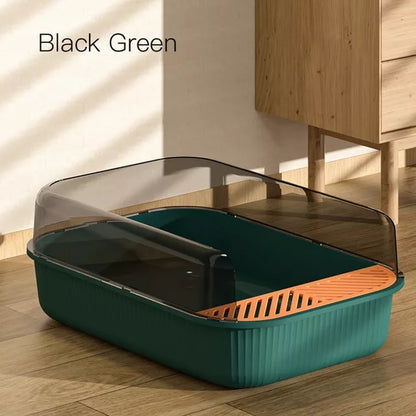 Large Capacity Cat Litter Box Semi-closed - Hollasoftshop