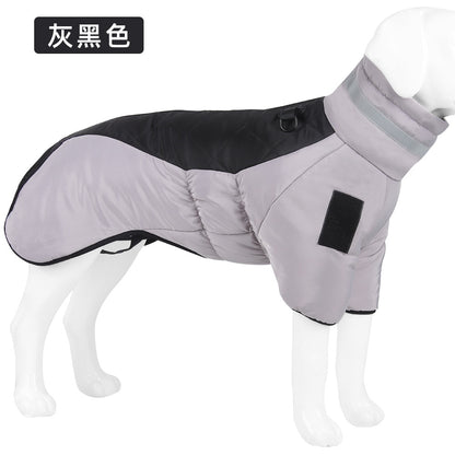 Dog Clothes Padded Coat Reflective Thickened Pet Cotton - Hollasoftshop