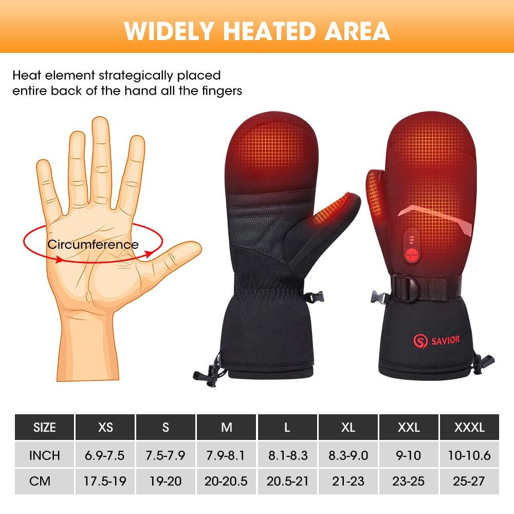 Rechargeable Electric Battery Heated Gloves for Men Women - Hollasoftshop