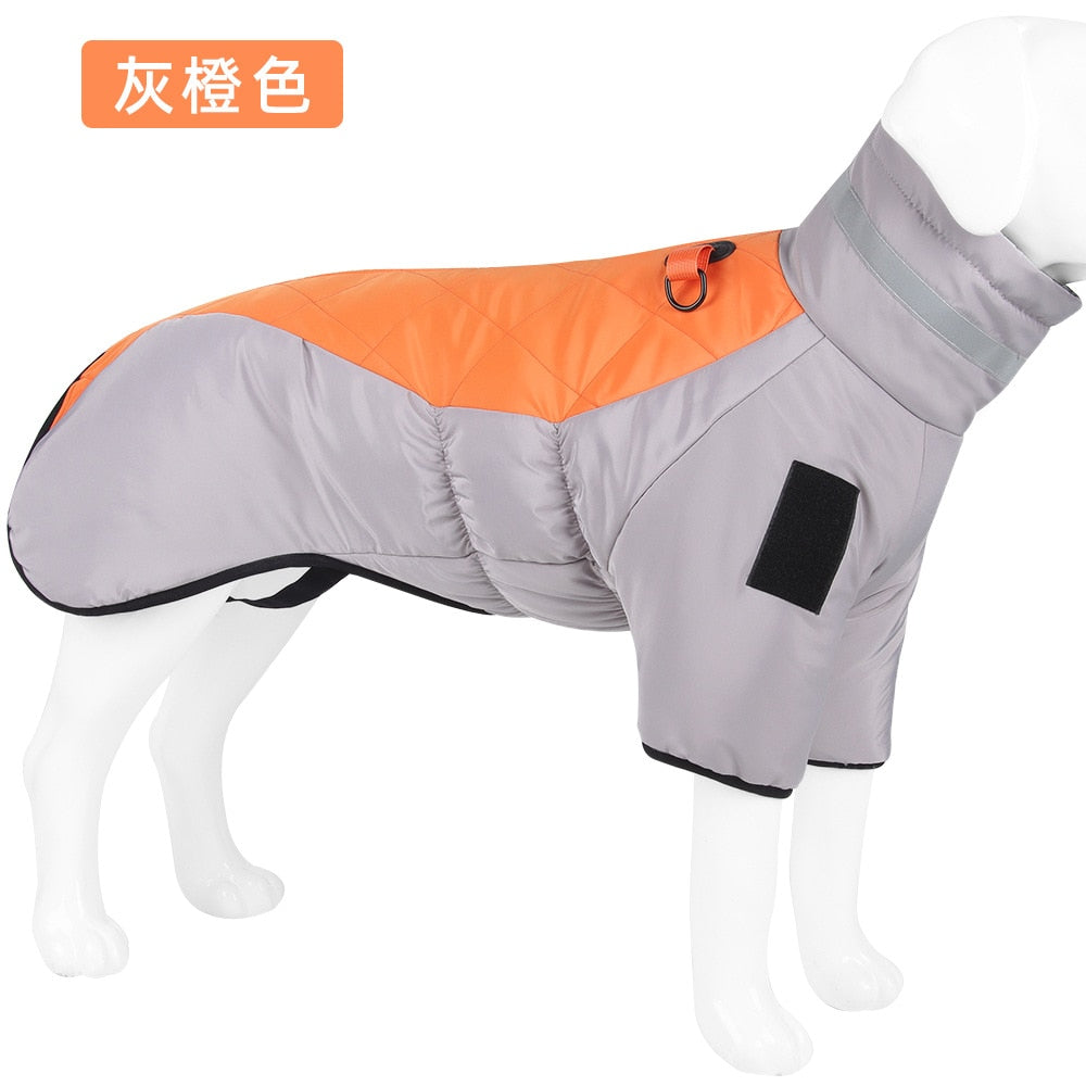 Dog Clothes Padded Coat Reflective Thickened Pet Cotton - Hollasoftshop