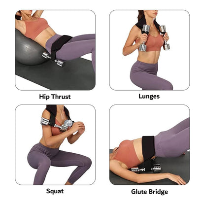 Hip Thrust Belt For Dumbbells Kettlebells Glute Bridge Pad Booty Deep Thrust Trainer - Hollasoftshop