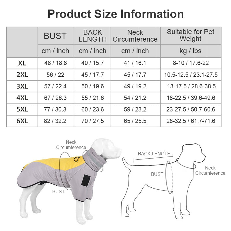 Dog Clothes Padded Coat Reflective Thickened Pet Cotton - Hollasoftshop