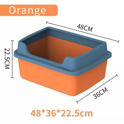 Plastic Sand Box for Cats Pet Toilet Anti Splash - Hollasoftshop