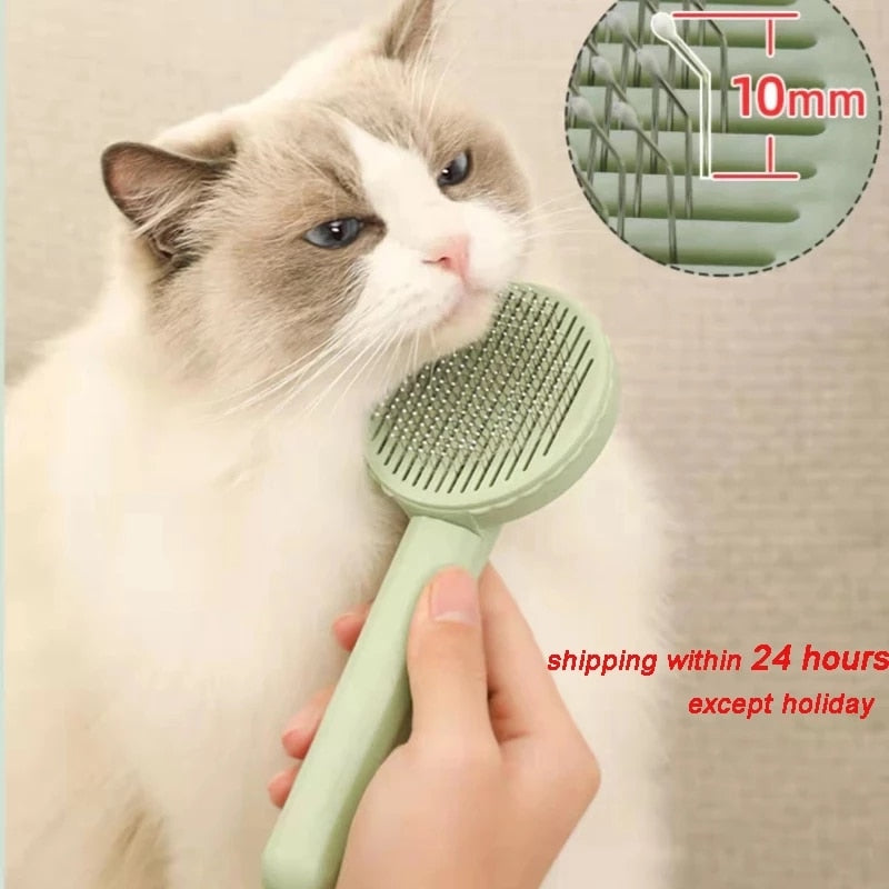 Cat Brush Pet Grooming Brush for Cats Remove Hairs Pet Cat Hair Remover Pets Hair Removal Comb - Hollasoftshop