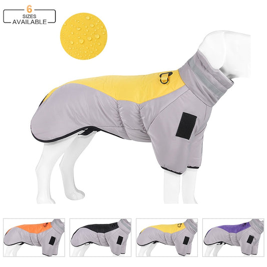 Dog Clothes Padded Coat Reflective Thickened Pet Cotton - Hollasoftshop