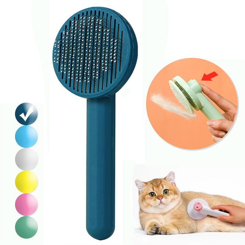 Cat Brush Pet Grooming Brush for Cats Remove Hairs Pet Cat Hair Remover Pets Hair Removal Comb - Hollasoftshop