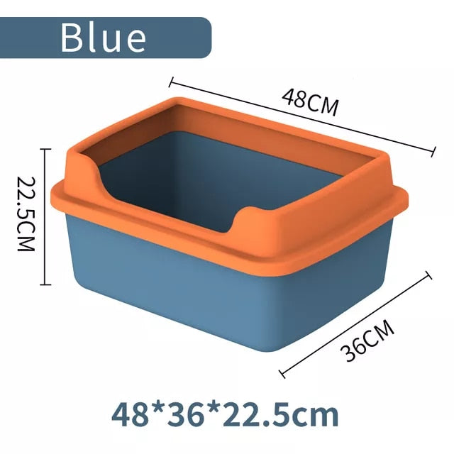 Plastic Sand Box for Cats Pet Toilet Anti Splash - Hollasoftshop