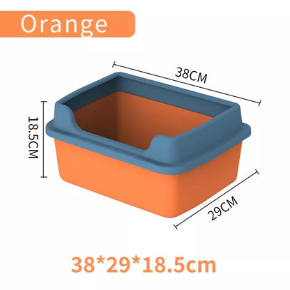 Plastic Sand Box for Cats Pet Toilet Anti Splash - Hollasoftshop